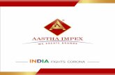 astha corona products - Aastha Impex · KN95 Mask Structure: Mask Body, Nose Clip And Ear Loops Non Woven Fabric, High Density Filter Layer Skin Friendly Fabric. Application: Block