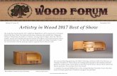Voe 7 sse 12 eeer 2017 Artistry in Wood 2017 Best of Sho · Voe 7 sse 12 eeer 2017 Newsletter of the Sonoma County Woodworkers Association Artistry in Wood 2017 Best of Show The smoke