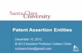 There are many ways to view patent assertion entities · Why Startups Matter . Haltiwanger et. al, Job Creation, Worker Churning, and Wages at Young Businesses (November 2012) “Four
