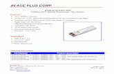ACE PLUS CORP. - myQNAPCloudmicrodatafi.myqnapcloud.com/pdf/Ace-Plus/ACE-GLC-FE-100FX.pdf · DEC 21 / 2010 AC05-A13L6-02 (-DD) 155Mbps SFP Optical Transceiver, 2km Reach Features