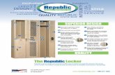 EXCELLENCE · Athletic Lockers Republic’s Heavy Duty Ventilated Lockers are designed to meet the harsh requirements of an athletic room environment. Built to last, these lockers