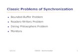 Bounded-Buffer Problem Readers-Writers Problem Dining ... · Process synchronization is done using condition variables, which represent conditions a process may need to wait for before