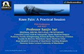Knee Pain: A Practical Session · Knee replacements ♦Traditional ♦Patient specific instrumentation ♦Customised / Bespoke implants Latter two are less invasive, less bleeding