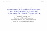 Introduction to Empirical Processes and Semiparametric ...kosorok/lecture08.pdf · Empirical Processes: Lecture 08 Spring, 2012 This lack of measurability is the usual state for biostatistics.