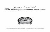 2012 Maryland Cookout Recipes · sustainable foods. He believes in using the earth and the natural foods that come from it for inspiration. Simi-larly, Davis likes cooking with food
