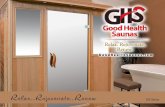 GoodHealthSaunashottubfiles.com/files/Good Healthy Saunas GS Series_lr.pdf · quality saunas for you at the best prices! Our mission is to provide you with much deserved rest, relaxation