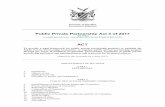 Public Private Partnership Act 4 of 2017 · public private partnership projects that the public entity is intending to implement and must disclose such interest to the accounting