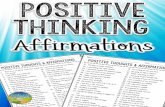 Positive Thinking - jenniferhatfieldschoolcounselor.weebly.com · Positive thinking is a powerful tool that can improve your health, help you manage stress, overcome challenges, and