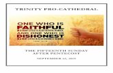 TRINITY PRO-CATHEDRAL€¦ · OPENING PROCLAMATION AND COLLECT FOR PURITY BCP 355 Celebrant Blessed be God: Father, Son, ... Ubi caritas et amor, Deus ibi est. Congregavit nos in