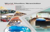 Winter 2016 World Studies Newsletter 45 · World Studies Newsletter 45 Faculty of World Studies University of Tehran Winter 2016. World Studies Newsletter Publication of the International