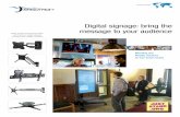 Digital signage: bring the message to your audience · Boost profits and increase traffic with Ergotron digital signage mounting and mobility solutions Global (English) Digital signage: