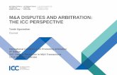 M&A DISPUTES AND ARBITRATION: THE ICC PERSPECTIVE€¦ · M&A DISPUTES AND ARBITRATION: THE ICC PERSPECTIVE Tunde Ogunseitan Counsel International Conference for Promoting Arbitration