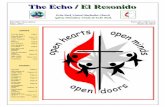 The EchoThe Echo / / El ResonidoEl Resonido€¦ · Tapping into that fountain of joy that exists within each and every one of us is the task that, at times, we find the most daunting.