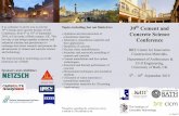 Cement and 39th Concrete Science Conference BRE Centre for Innovative ... Atomistic and mesoscale modelling of cements and concrete Cement manufacture and low carbon technologies ...