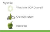 What is the OCP Channel? Channel Strategy …Channel Strategy Resources Structure Contributions Enablement What makes OCP work? Membership vs. Channel Platinum Gold Silver Community
