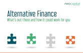 Alternative Finance€¦ · Invoice factoring works well What our experts say: for businesses who: Invoice Factoring, also known as Invoice Finance, allows a business to access cash