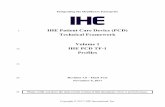 IHE Patient Care Device (PCD) Technical Framework Volume 1 ...€¦ · 09/11/2017  · Integrating the Healthcare Enterprise . 5 . IHE Patient Care Device (PCD) Technical Framework