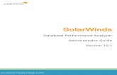 SolarWinds Database Performance Analyzer Administrator Guide · 2016-02-26 · MySQL Performance Schema 16 4 TableofContents. ... Non-SYS database administrator (DBA) user name and