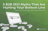 5 B2B SEO Myths That Are Hurting Your Bottom Lineengage.themxgroup.com/rs/...5-b2b-seo-myths...line.pdf · particularly targeted and motivated audience — and search engine optimization