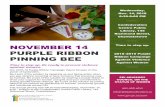 Confederation Centre Public Library, 145 Richmond Street, … · PINNING BEE Time to step up. Be ready to prevent violence against women. Our 2018-19 Purple Ribbon Campaign theme