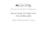 Nursing Program Handbook - mccc.edu€¦ · The Nursing Program Handbook provides vital information regarding information about your upcoming semesters in the nursing program. It