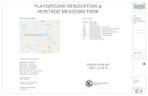 PLAYGROUND RENOVATION at HERITAGE MEADOWS PARK · 2019-05-13 · G-1 Sheet Title Issues & Revisions #DateDescription Project 815-436-8812 23729 West Ottawa Street Playground Renovation