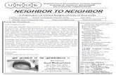 A Publication of United Neighborhoods of Evansville€¦ · the Evansville neighborhoods NEIGHBOR TO NEIGHBOR A Publication of United Neighborhoods of Evansville Volume 10 Issue 6