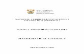 MATHEMATICAL LITERACY - testSunFinacademic.sun.ac.za/mathed/174WG/ML_AssessmentGuide.pdf2.2.2.2 Number and forms of assessment required for Programme of Assessment in Grade 12 In Grade