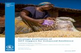 Strategic Evaluation of WFP Support for Enhanced Resilience · 2019-02-13 · Strategic Evaluation of WFP Support for Enhanced Resilience January 2019 Evaluation Report: Volume I