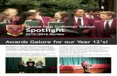 Hulme Hall Grammar School Spotlight · Hulme Hall Grammar School Spotlight 2015/2016 Review ... Professor Sam Moore, was delightful, he treated the audience and especially our Y12s