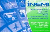 iNEMI Meetings at OFC 2015 Conference iNEMI Optoelectronic ...thor.inemi.org/webdownload/2015/OFC_iNEMI_Opto... · 3 Agenda • 1:00 –1.15 pm Introduction to IEC 86B Task Force