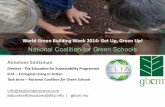 National Coalition for Green Schools Anneloes Smitsman ... · waste initiatives (reduce, reuse, recycle, repurpose). 3. To achieve those educational benefits it is important that