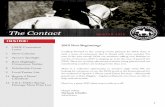 The Contact - Nebraska Dressage Association · 2 USDF Convention Letter 3 Show Calendar 4 Sponsor Spotlight 6 Barn Highlight: Cornerstone Stables ... A staple of the Hickman community,