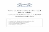 General Port Facility Policies and Rental Packet CL Rental... · 2018-04-13 · Rental Packet Adopted by the Port Commission on 11/16/2017 Effective January 1, 2018 ... Move Picnic