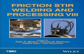 FRICTION STIR PROCESSING Vili · Friction Stir Welding and Processing VIII About the Editors ix High Temperature Materials I A Study of Friction Stir Welding for Clad Pipelines 3