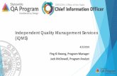 Independent Quality Management Services (iQMS) · ASQ), December 2016, page 9-22. Y.K. Kwong& P. Lew, “Quality & Risk Management Challenges When Acquiring Enterprise Systems,”