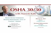 C Presented by: EVIEW OMMISSION D H “L Manesh K. Rath ... OSHA 3030 Slides.pdf · 8/22/2018  · Smart Money magazine, Entrepreneur magazine, on "PBS's Nightly Business Report,"