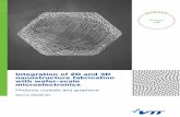 Integration of 2D and 3D nanostructure fabrication with ... · Worawut Khunsin, Klas Lindfors, Esa Räikkönen and Amit Khanna for their contribution in the measurements; Karri Varis