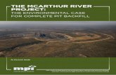 THE MCARTHUR RIVER PROJECT - Mineral Policy Institute · 2016-08-23 · CONTINUED » THE MCARTHUR RIVER PROJECT: THE ENVIRONMENTAL CASE FOR COMPLETE PIT BACKFILL 3 CONTENTS ACKNOWLEDGEMENTS