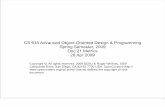 CS 635 Advanced Object-Oriented Design & Programming ... · CS 635 Advanced Object-Oriented Design & Programming Spring Semester, 2009 Doc 21 Metrics ... Object-Oriented Metrics: