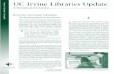University of California, Irvine · Research) and Humanities 1A-C (Humanities Core). These three courses enroll approximately 3,400 lower-division undergraduates each year. The Library