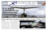 18th Wing Commander flies with 17th SOS€¦ · Life of a Warrior Commentary by Brig. Gen. Barry R. Cornish 18th Wing Commander ^18th Wing Shogun Airmen observe the horizon from the