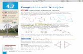 Congruence and Triangles - Mr Meyers Mathmrmeyersmath.weebly.com/uploads/4/9/6/9/49699347/...4.2 Congruence and Triangles 205 In this lesson, you have learned to prove that two triangles