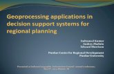 Indraneel Kumar Edward Morrison Purdue Center for …...Geoprocessing Service (ArcGIS for Server) Web Application (ArcGIS Viewer for Flex) Geoprocessing Model Area of analysis is user