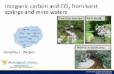 Inorganic carbon and CO2 from karst springs and mine waters · 2018-03-07 · Geomorphology and Hydrology of Karst Terrains. New York: Oxford University Press. Title: Geological Society