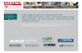 REPORT | Designing professional development for ... · 6 . Designing professional development for experienced teachers in tertiary vocational education . reproduced in full at the