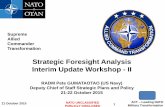 Strategic Foresight Analysis Interim Update Workshop - II · 2019-08-09 · 21 October 2015 2 Strategic Foresight Analysis Interim Update Workshop - II Col Tibor Szabo (HUN AF) Strategic