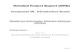 Detailed Project Report - S.G.College, Koppalsgcollegekoppal.com/rusadpr.pdf · Rashtriya Uchchatar Shiksha Abhiyan (RUSA) College Name : S.G.V.V.T's Sri Gavisiddeshwar Arts, Science