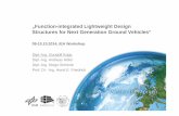 „Function-integrated Lightweight Design Structures for Next … · 2016-02-06 · • Slide 19 Gundolf Kopp - Institute of Vehicle Concepts Outlook - Function-integrated Lightweight