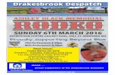 Next issuedrakesdespatch.com.au/files/issues/201602.pdfRev. Julie Baker 0459 471 894 FRAGYLE Preston Beach Hall 3rd Sat. Bi- Monthly Laurie Snell 9733 1219 WAROONA CHRISTIAN FELLOWSHIP
